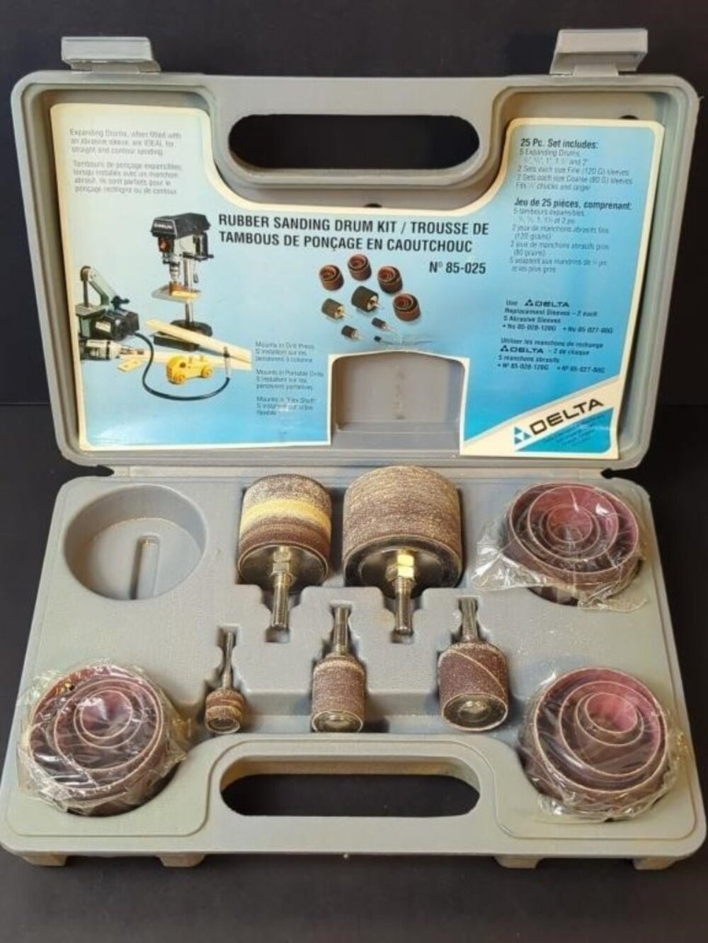 Delta Rubber SANDING KIT Sanding Disk Model Kit Drill Sander Workshop Tool Tools